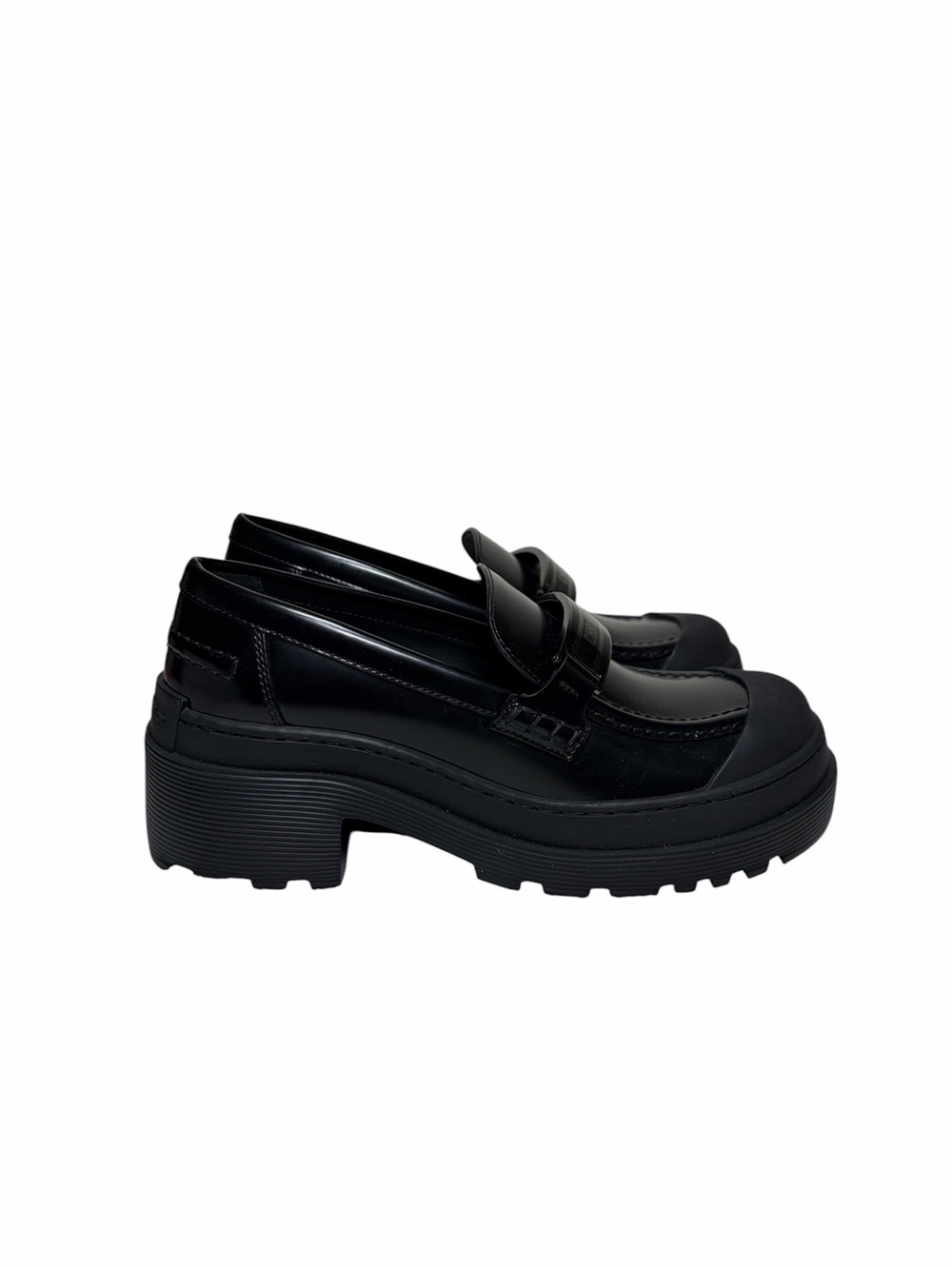 Christian Dior Women's Black Platform Penny Loafers